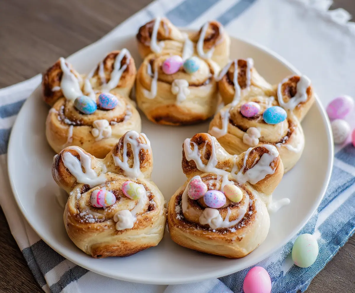 Simple Steps to Decorate Festive Bunny Cinnamon Rolls for Spring